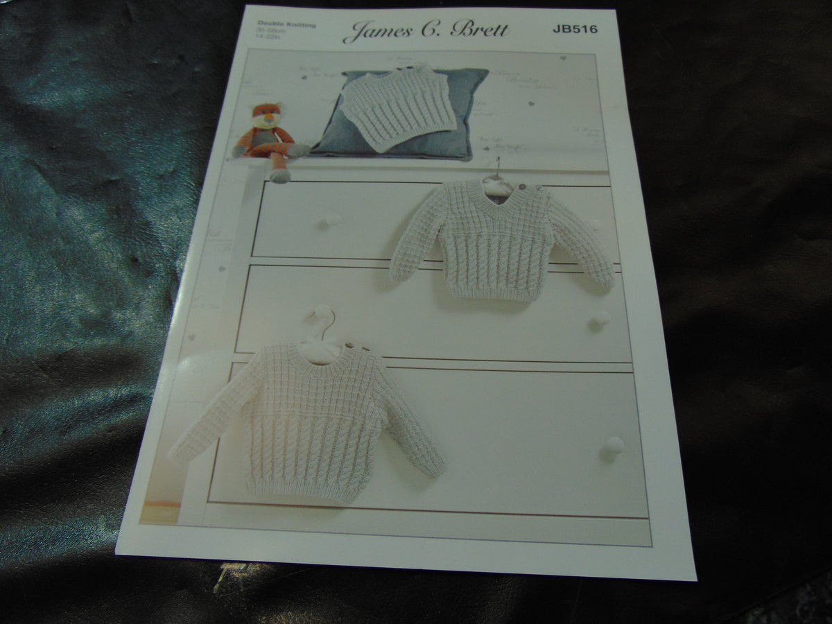 James C Brett Double Knitting Pattern JB516 S and P Leisure