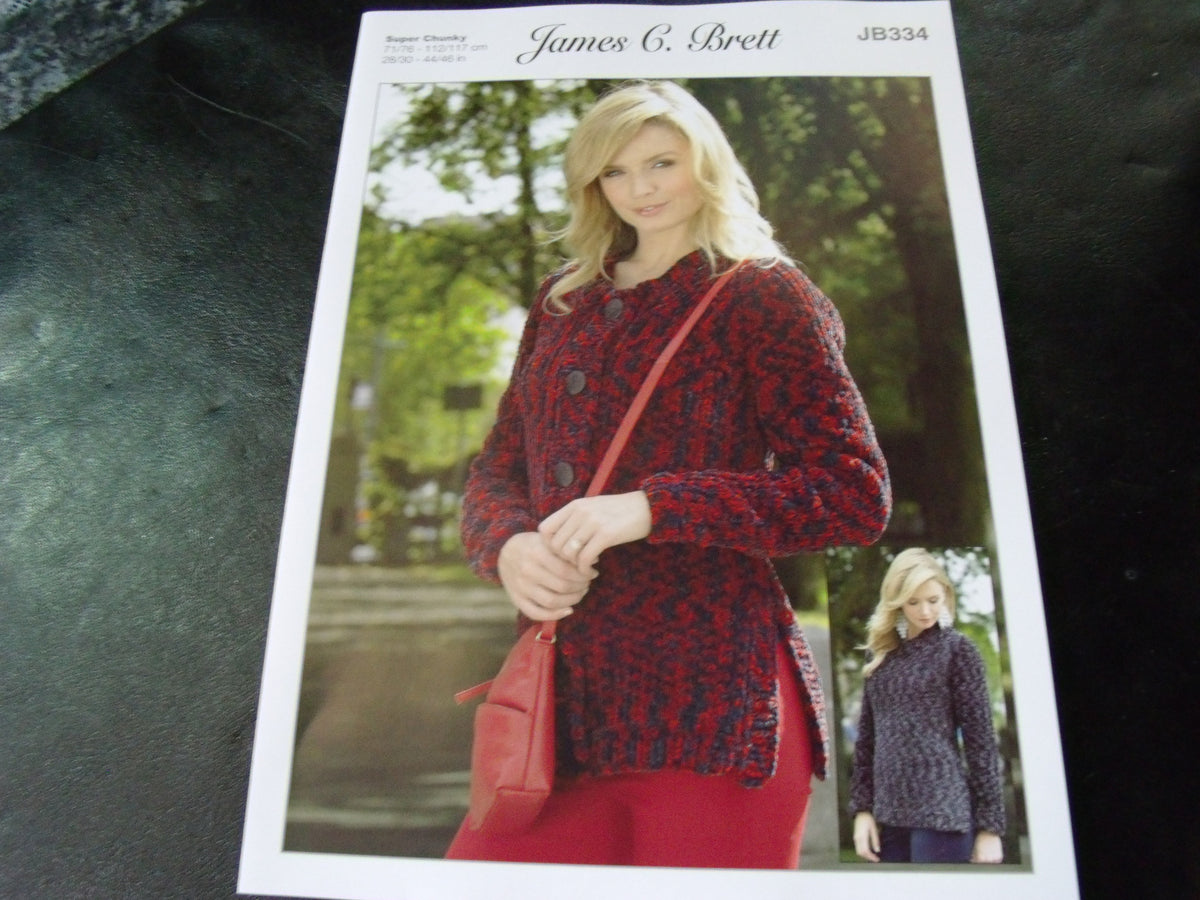 James C Brett Super Chunky Knitting Pattern JB334 S and P Leisure