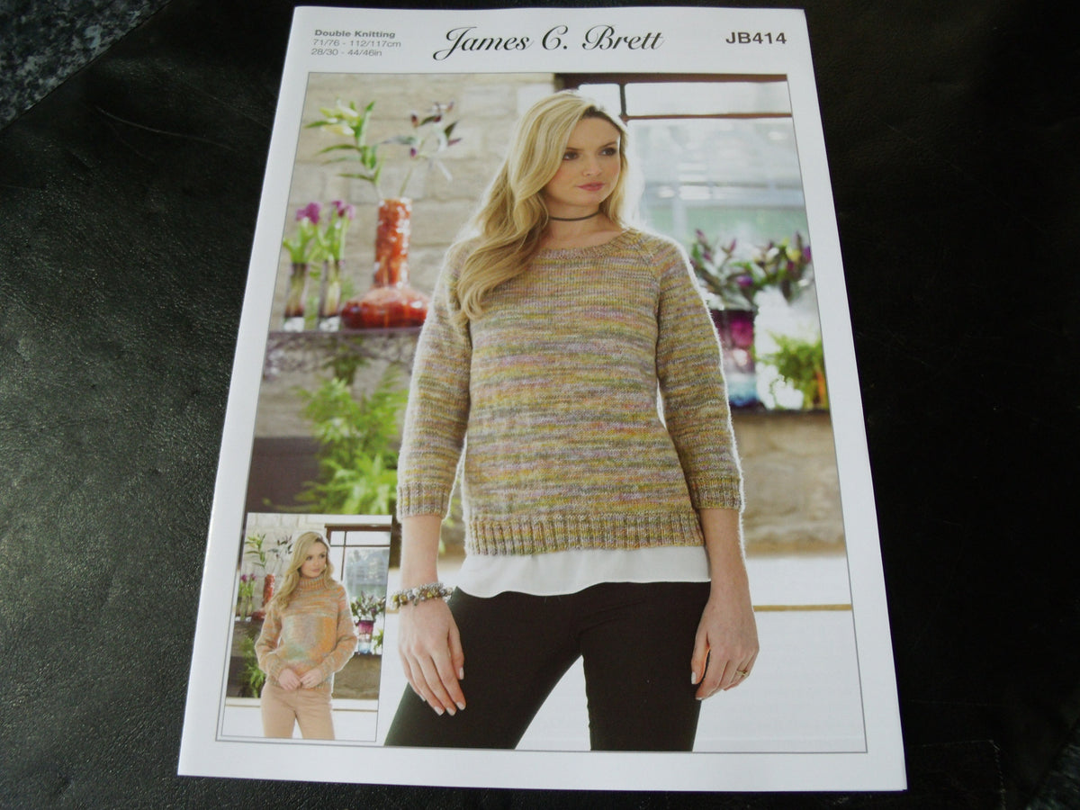 James C Brett Double Knitting Pattern JB414 S and P Leisure