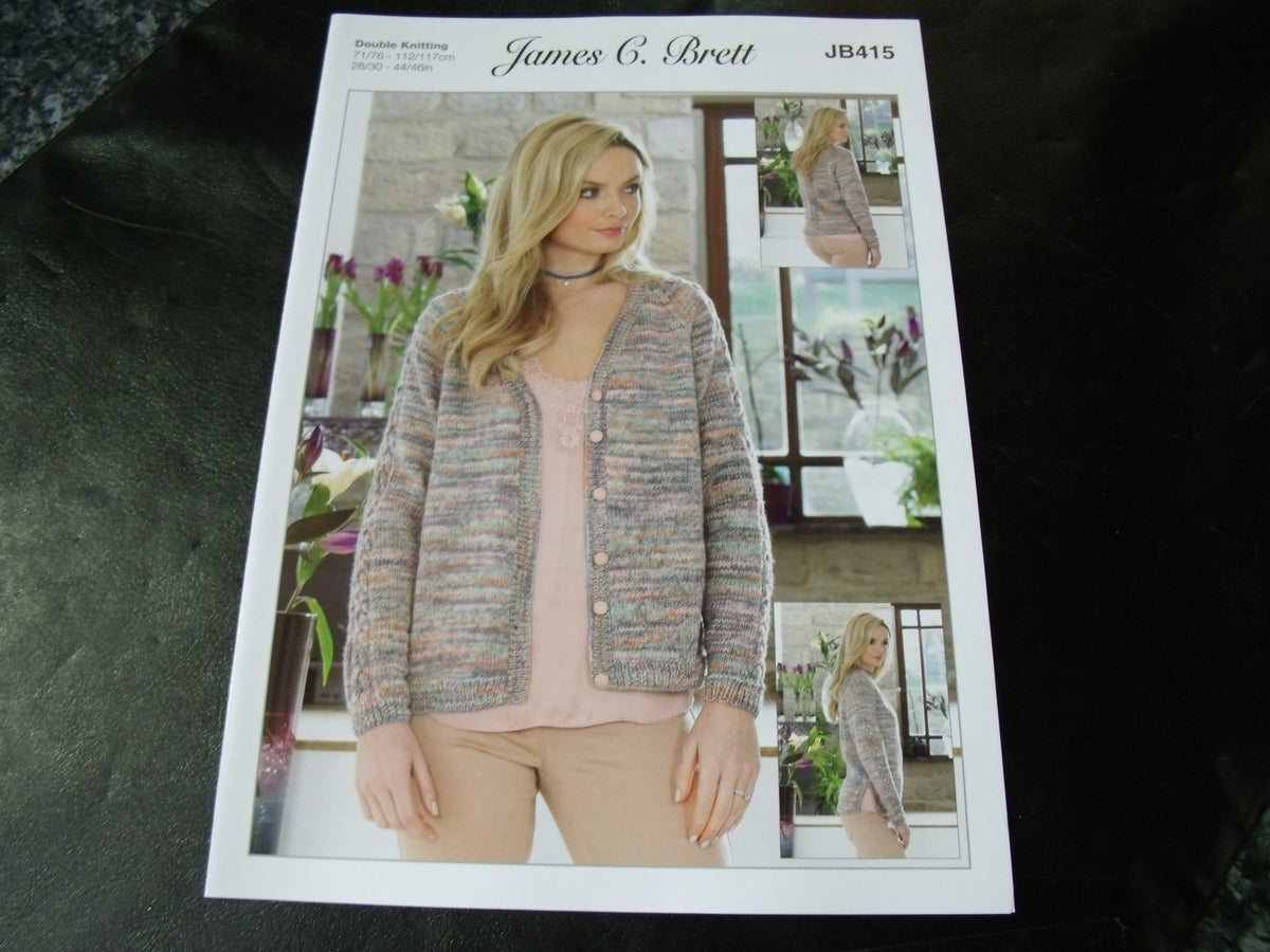 James C Brett Double Knitting Pattern JB415 S and P Leisure