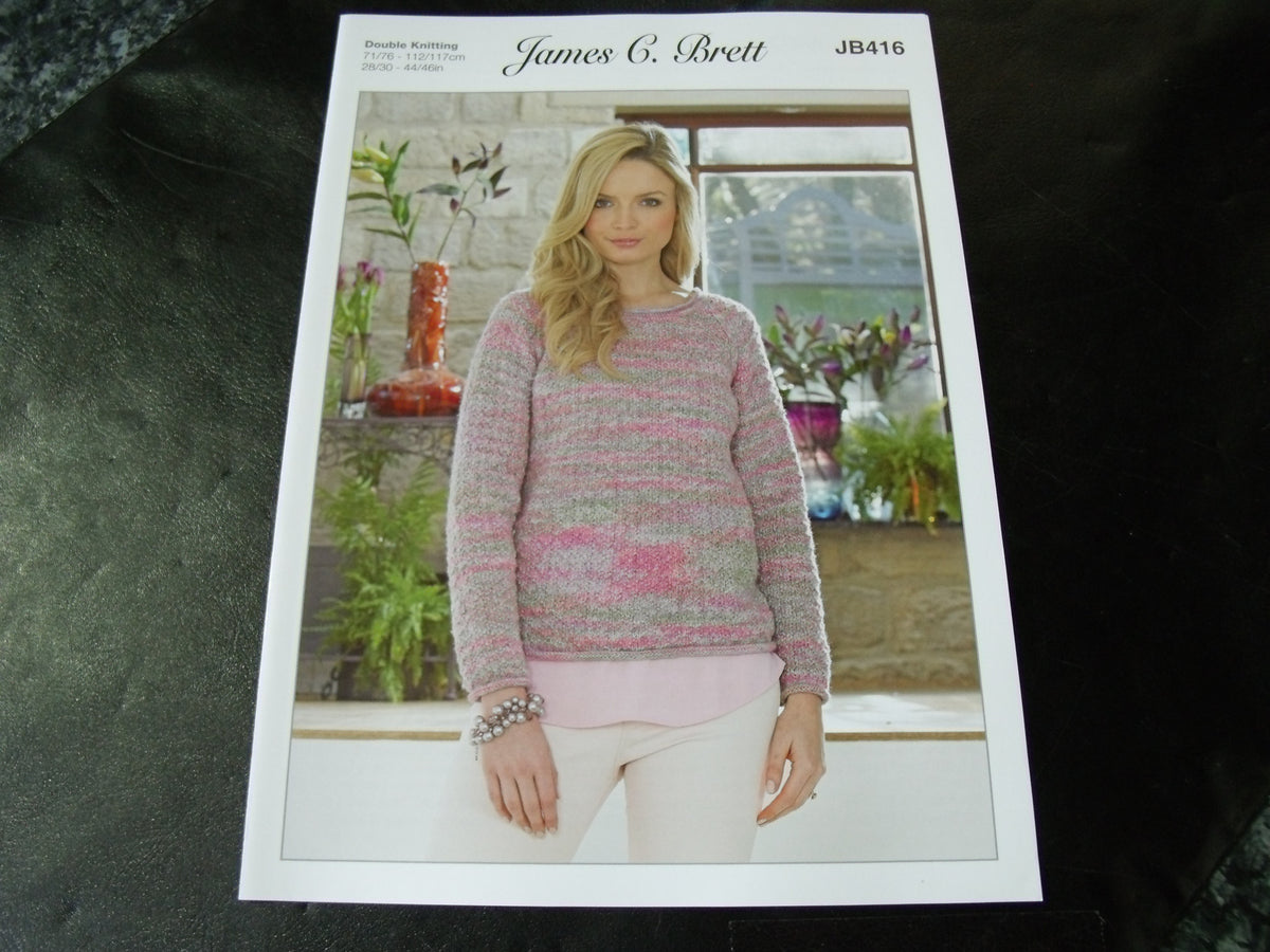 James C Brett Double Knitting Pattern JB416 S and P Leisure
