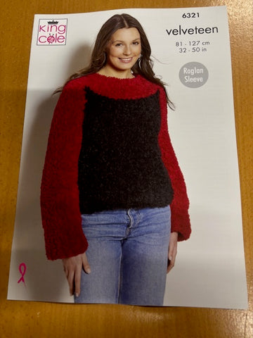 King Cole Velveteen Pattern 6321