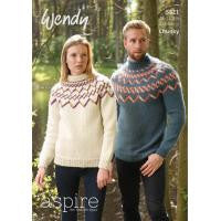 Wendy Aspire Chunky knitting pattern 5821