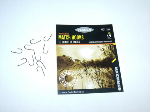 Size 12 Barbless Match Hooks (10)