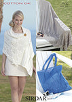 Sirdar Cotton DK Throw, Wrap and Bag Pattern - 7500