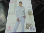 King Cole Double Knit Pattern 5124 Sweater and Cardigan