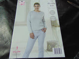 King Cole Double Knit Pattern 5124 Sweater and Cardigan
