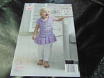King Cole Double Knitting Pattern 5111 Cardigan and Smock Top