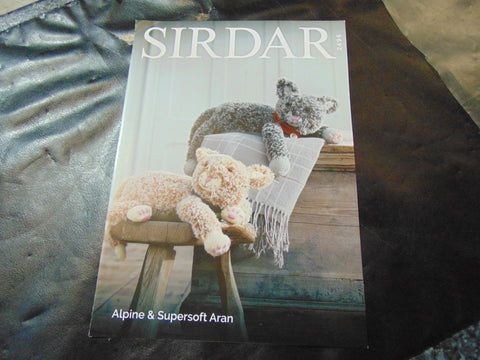 Sirdar Alpine and Supersoft Aran Knitting Pattern 2496 Cats