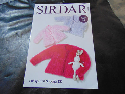 Sirdar Funky Fur & Snuggly Double Knitting Pattern 5166