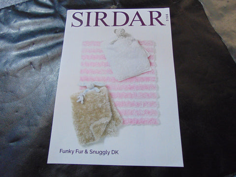 Sirdar Funky Fur & Snuggly Double Knitting Pattern 5168