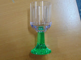 Acrylic Wine glass With Thick Stem Colour Detail