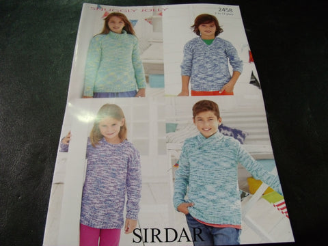 Sirdar Childrens Knitting Pattern - 2458 - Snuggly Jolly Yarn