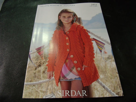 Sirdar Supersoft Aran Knitting Pattern 2453