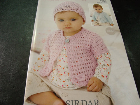 Sirdar Snuggly 4 Ply Crochet Pattern 1900