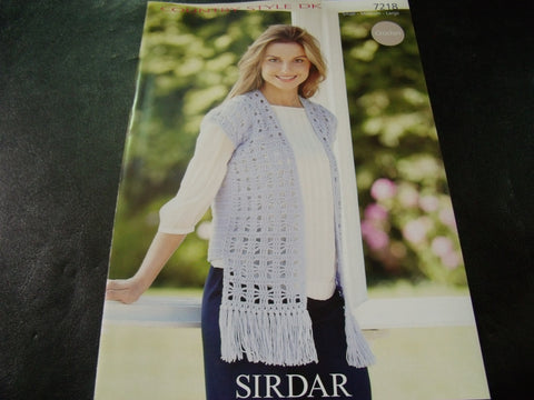 Sirdar Double Knitting Crochet Pattern 7218