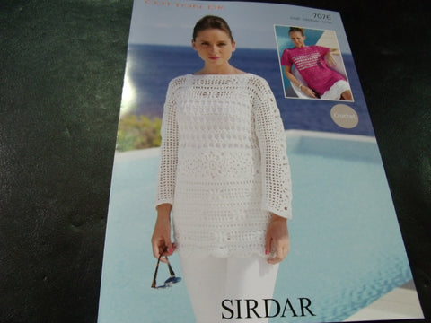 Sirdar Cotton Double Knitting Crochet Pattern 7076