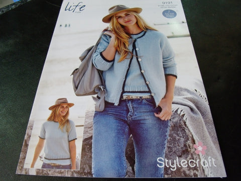 Stylecraft Life 4 Ply Knitting Pattern 9191