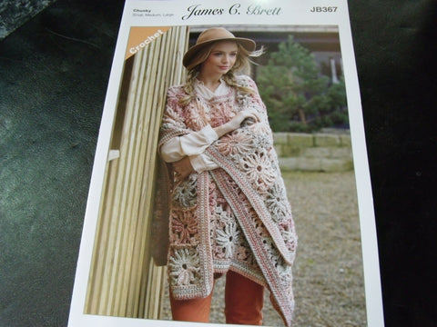 James C Brett Chunky Crochet Pattern JB367