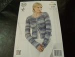 King Cole Double Knit Pattern for Cardigan and Sweater 4257