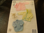 King Cole New Born - 2 Years 4 Ply and Double knitting Pattern 3368
