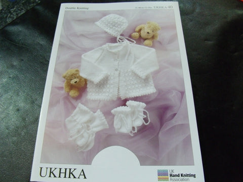 UKHKA Baby Double Knitting Pattern 40