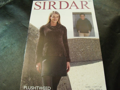 Sirdar Plushtweed Sweater Pattern 7872