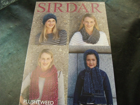 Sirdar Plushtweed Accessories Pattern 7874