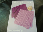 Sirdar Baby Sparkle Double Knitting Blanket Pattern 4658