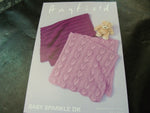 Sirdar Baby Sparkle Double Knitting Blanket Pattern 4658