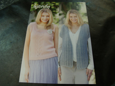 Wendy Double Knit Pattern 5992 Cap Sleeve Jacket and Sleeveless Top