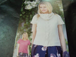 Wendy Double Knit Sweater and Cowl Pattern 5995