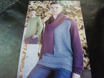 Wendy Double Knit Pattern 5986 Saddle Shoulder Sweater and Scarf