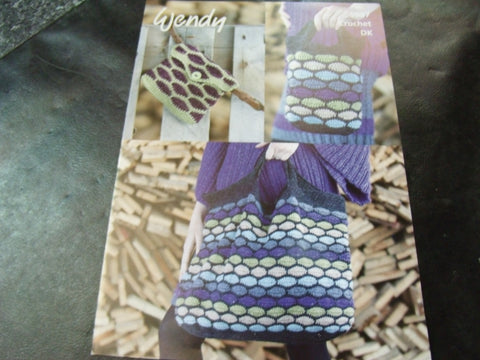 Wendy Crochet Pattern 5987 Tote Bags and Belt Bag