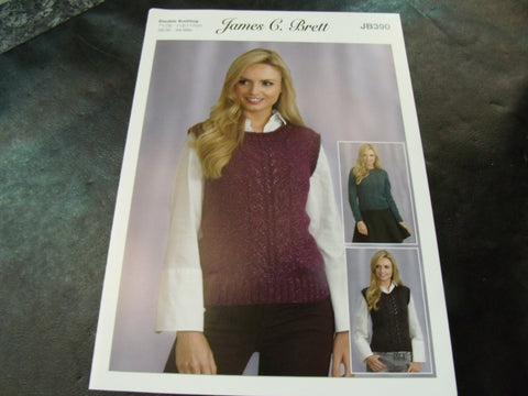 James C Brett Sweater in Double Knitting Pattern JB390