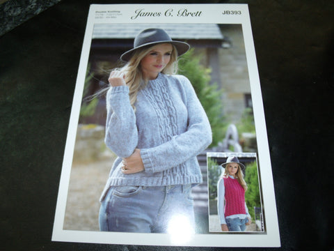 James C Brett Sweater in Double Knitting Pattern JB393