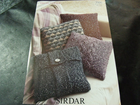 Sirdar Bouffle Soft & Light Chunky Cushion Cover Pattern 7506