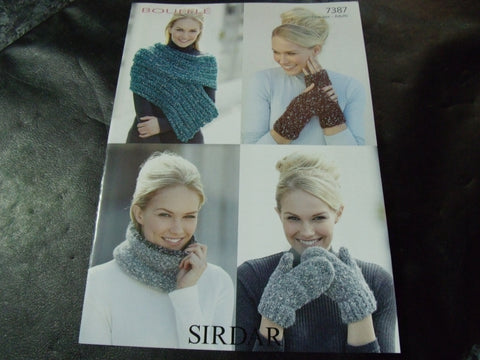 Sirdar Bouffle Soft & Light Chunky Knitting Pattern 7387