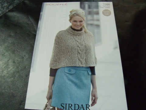 Sirdar Bouffle Soft & Light Chunky Knitting Pattern 7386