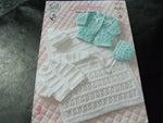 King Cole Double Knit or 4 Ply Knitting Pattern 3115 Prem - 6 Months
