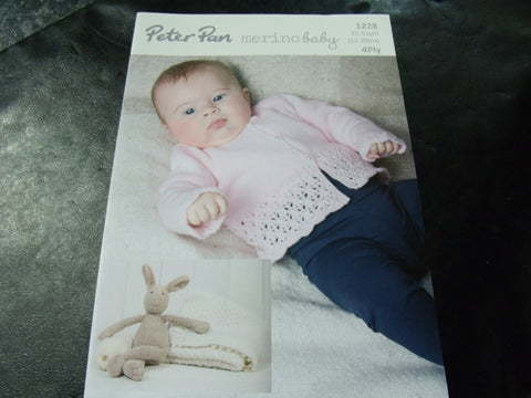 Peter Pan Merino Baby 4 Ply Pattern 1228