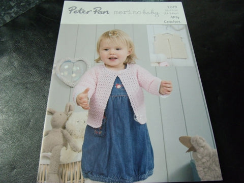 Peter Pan Merino Baby 4 Ply Crochet Pattern 1229