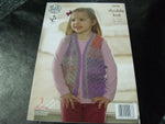 King Cole Double Knitting Pattern 4578 Cardigan and Waistcoat 51 - 76 cm