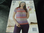 King Cole Double Knit Pattern 4567 Raglan Sleeve Sweaters