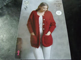 King Cole Double Knit Pattern 4593 Ladies Jackets