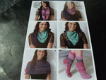 King Cole 4 Ply Knitting Pattern 4641 Fun Accessories