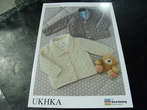 UKHKA Double Knitting Pattern 59 Cardigans 16 - 26 in
