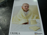 UKHKA Double Knitting Pattern 128 Blankets and Cushion