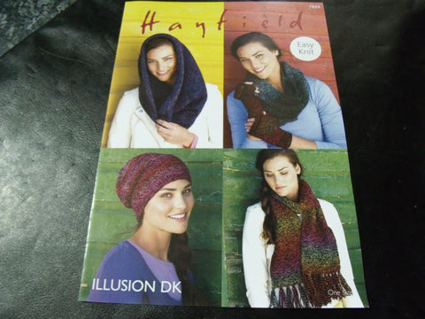 Hayfield Illusion Double Knitting Pattern 7854