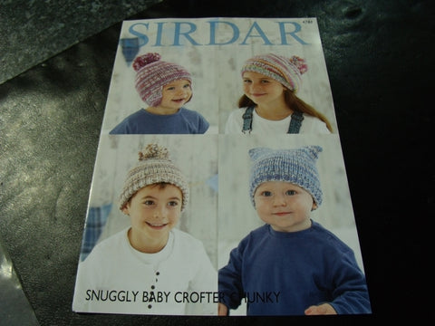 Sirdar Snuggly Baby Crofter Chunky Knitting Pattern 4781